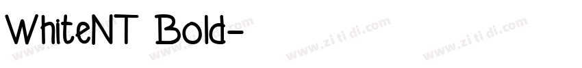 WhiteNT Bold字体转换